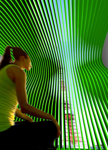 Meditation Cabin Enhancing Commuter Tranquility Amid Tokyo's Urban Landscape