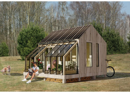 Myco Foam Insulation Meets Greenhouse Living in Compact Design