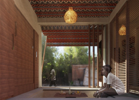 Recycling Fibers into Sustainable Living Spaces with Integrated Water Solutions