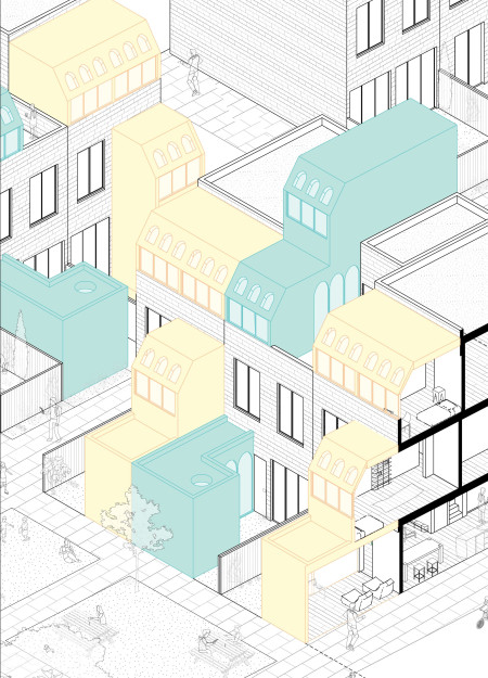 Expandable Narrow Houses for Urban Cohesion