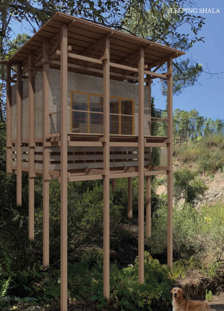 Cork-Insulated Pods Built with OSB and Timber for Enhanced Community Living