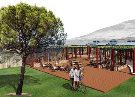 Slate Facades and Steel Frameworks in Guest Home Design