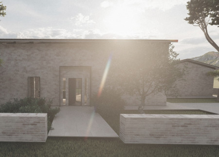Repurposed Building with Open Courtyard and Uncovered Patio