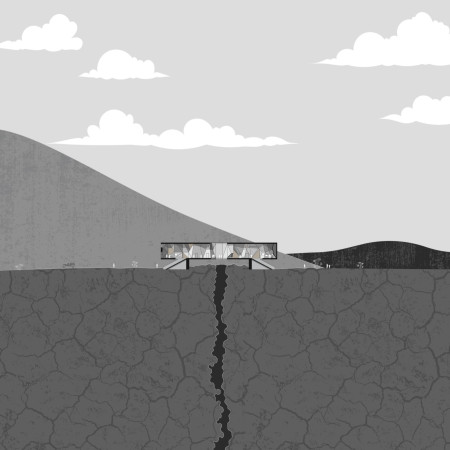 Golden-Clad Observation Tower with Recycled Wood and Tectonic Perspectives