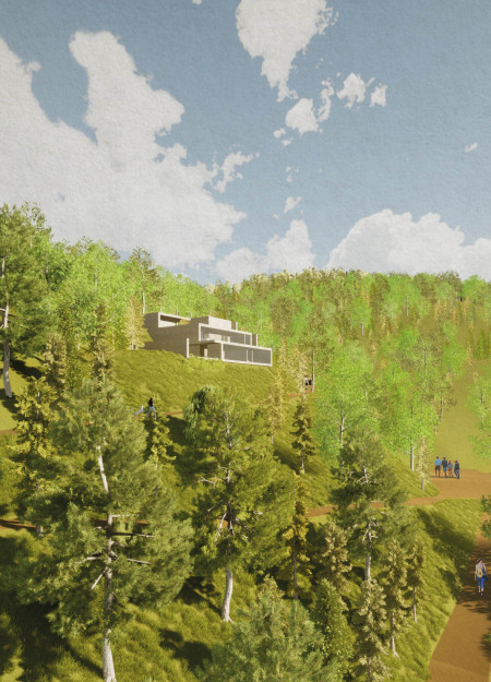 Timber Texture and Stone Fa&ccedil;ade Enhance Tranquility in a Mountain Yoga Retreat