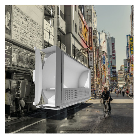 Foldable Floor and Intelligent Glass Retreat for Mindful Meditation