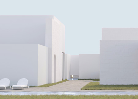 Repurposed Bricks and Skylights Enhance Communal Living in a Modern Roman-Inspired Home