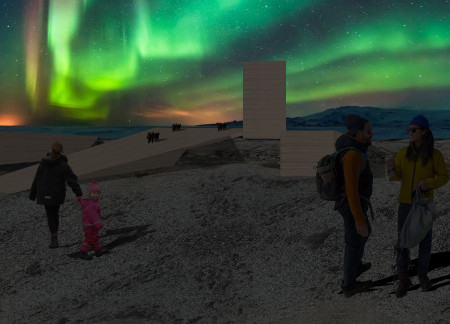 Charred Wood Elevations and Cross-Laminated Timber Framework in Sustainable Urban Community Spaces