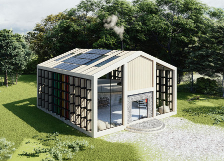 Rotating Windows and Parametric Wood Create Tranquil Meditation Space