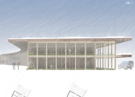 Stone and Greenery Harmonizing in a Multifunctional Pavilion