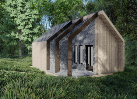 Natural Stone and Timber Retreat for Contemplation and Community