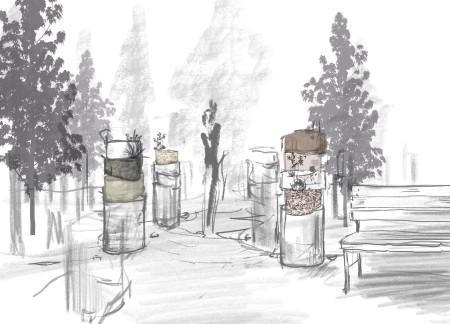 Bio-Resin Niches Celebrating Nature in a Reflective Columbarium