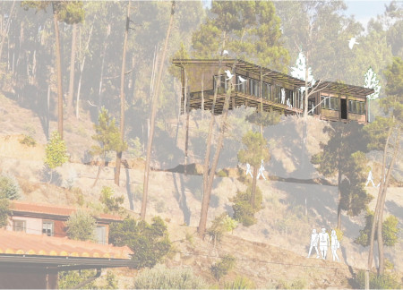 Rammed Earth Walls and Mosaic Tiles in a Zen-Inspired Wellness Retreat