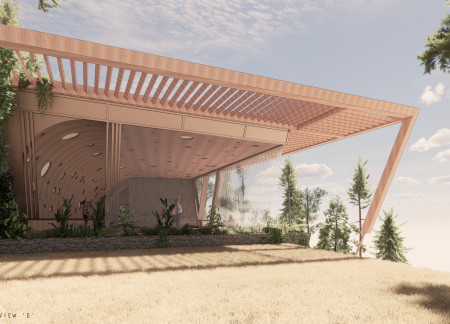 Charred Wooden Shingles and Expansive Glazing Define a Sustainable Community Hub