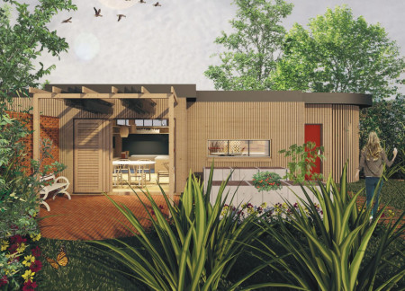 Cross-Laminated Timber Home Embracing Sensory Experiences and Accessibility