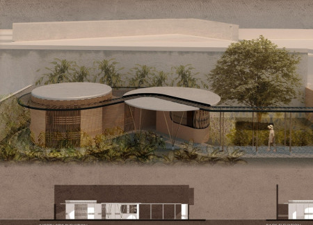 Tactile Navigation Spaces Using Guadua and Brick in a Residential Setting