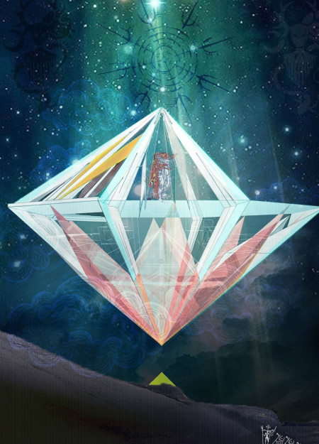 Acrylic Vista Embraced by Natural Wood in a Landscape  Viewing Platform