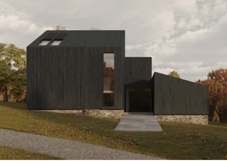 Deconstructed Wooden Arch with Rainwater Harvesting Along the Lakeshore