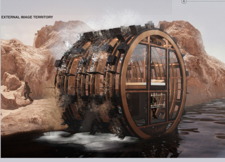 Hydropowered Shelter Featuring Vernacular Greenhouse Design