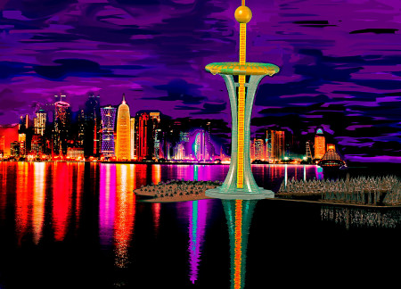 Coral Reefs and Underwater Connectivity Shaping Urban Experience in Doha Bay