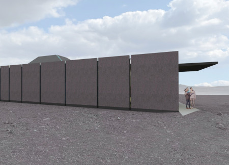 Geothermal Heating and Sunlight Panels in a Volcanic Landscape