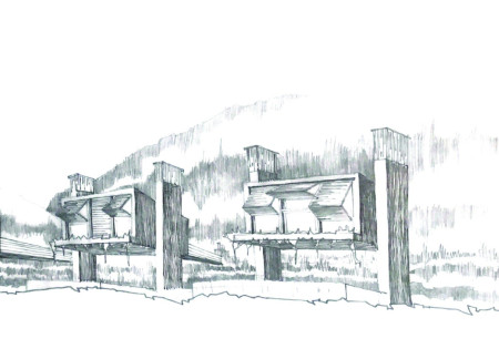 Reedbed-Integrated Retreat Using CLT and Masonry in a Natural Landscape