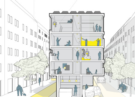 Rooftop Gardens and Reclaimed Materials Redefine Urban Housing