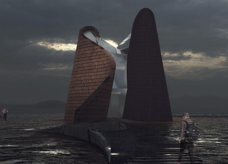 Charred Wood Volumes Reflecting Tectonic Forces in Icelandic Landscape