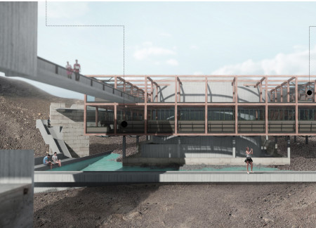 Volcanic View and Agricultural Integration in Wooden Structures