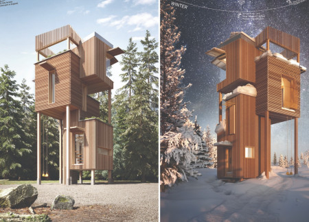 Mycelium Insulation and Anaerobic Digester in a Self-Sufficient Tiny House