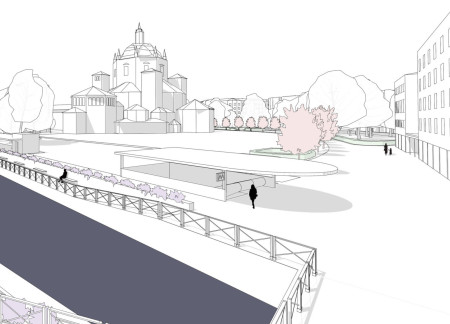 Plumbago and Greenery Enhance Community Connectivity Along Milan&rsquo;s Canal