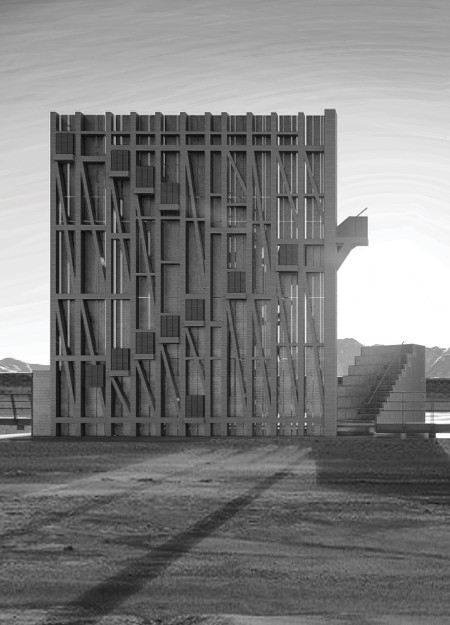 Weightless Wooden Beams Enhancing Views in a Natural Landscape