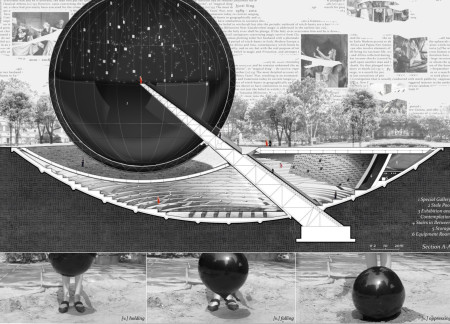 Reflective Water Feature Anchors Cultural Exploration of Witchcraft