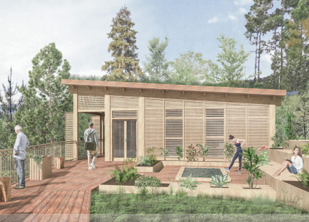 Grass Roof and Timber Structure Creating Healing Spaces in Nature