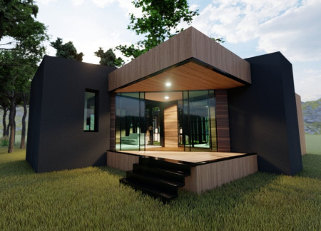 Cross-Laminated Timber Panels and Charred Shingles Define a Residential Retreat in Nature