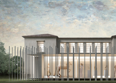 Dynamic Mezzanine with Double-Skin Structure and Flexible Spaces