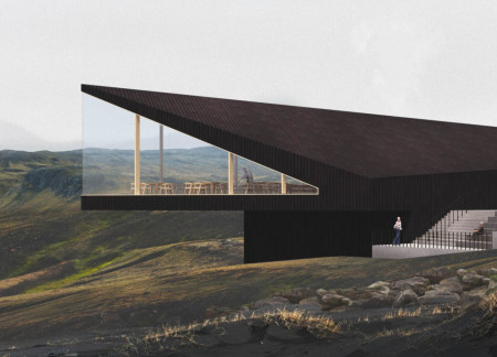 Charred Timber Facade Complemented by Panoramic Glazing in a Natural Landscape Setting