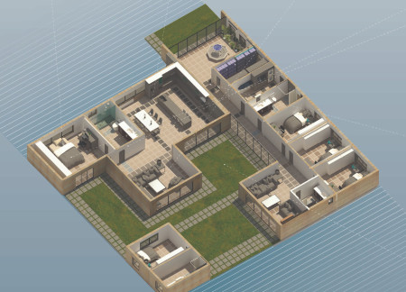 Rammed Earth and Water Features in a Sensory Home for the Visually Impaired