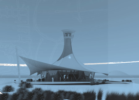 Rammed Earth Walls and Ptfe Roof Create a Center for Ecological Engagement