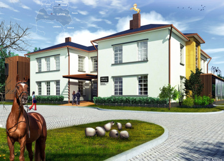 Biophilic Design with Local Brick and Concrete in a Multidimensional Cultural Hub