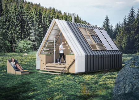 Rainwater Harvesting with Prefabricated Modules in a Flexible Living Space