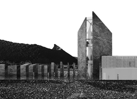 Fissured Corten Structure Integrating Geothermal Elements Within Icelandic Landscape