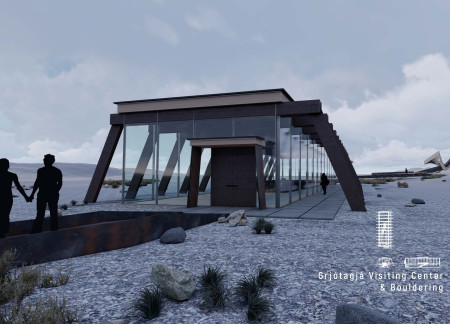 Dark Materials and Light Interiors Emphasize Landscape Integration in Recreational Facility