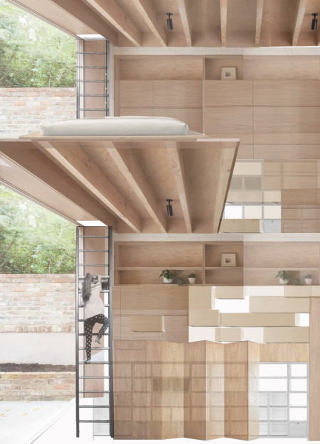 Programmatic Furniture Optimizes Compact Living in Urban Residual Space