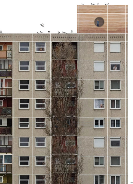 Rammed Earth Pavilion with Integrated Garden over Prefabricated Concrete