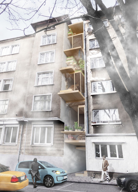 Vegetable Gardens and Wind Turbines in Wood-Centric Urban Living