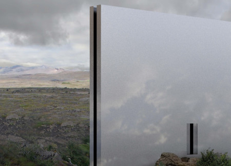 Reflective Aluminum and Local Stone Emerge in a Dual-Structured Visitor Center Anchored in Iceland's Landscape