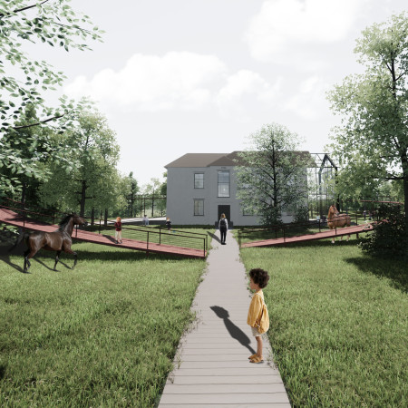 Charred Wood Cladding and Thatch Roofing Envelop a Community Hub in Latvia