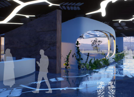 Rammed Earth Formwork Inspired by Flamingo Nests in a Visitor Hub