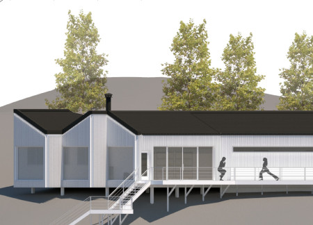 Rammed Earth Shelter Embracing Nature with Passive Solar Design